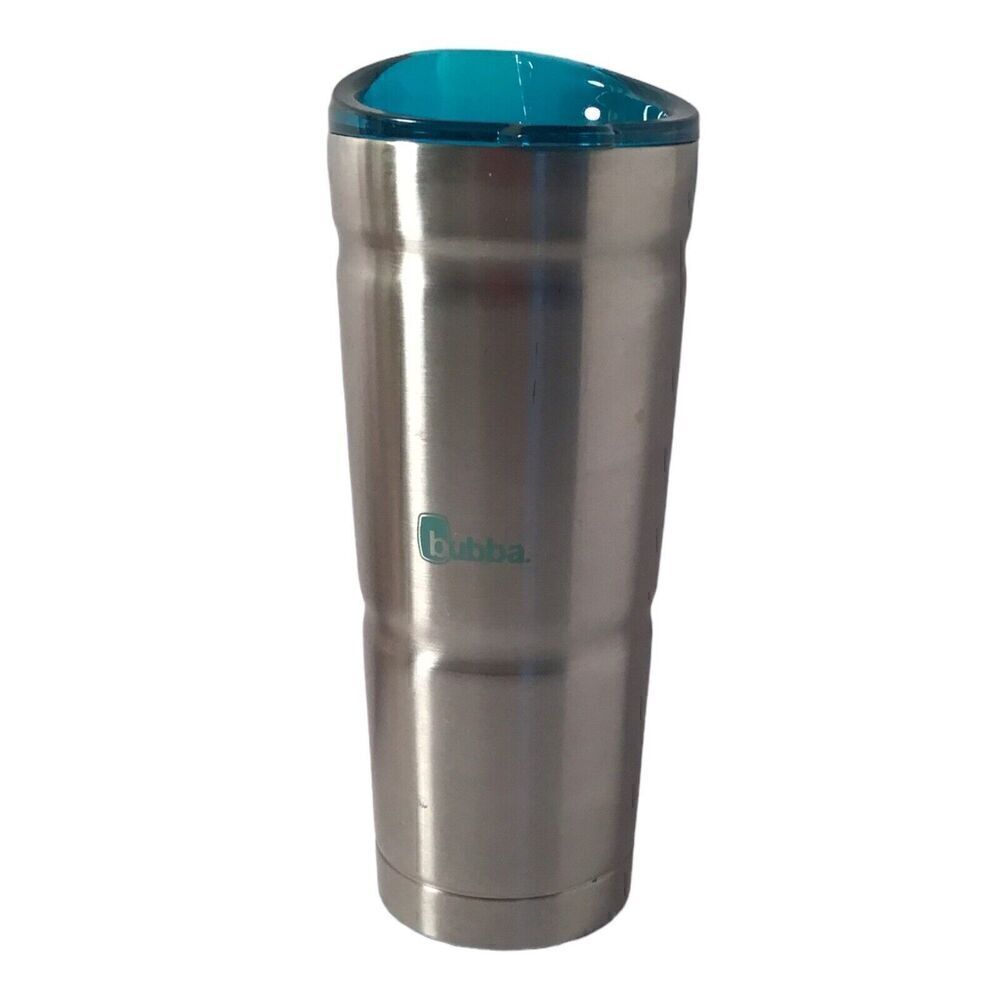 bubba Straw Envy Vacuum-Insulated Stainless Steel Tumbler, 24 oz., Teal Lid